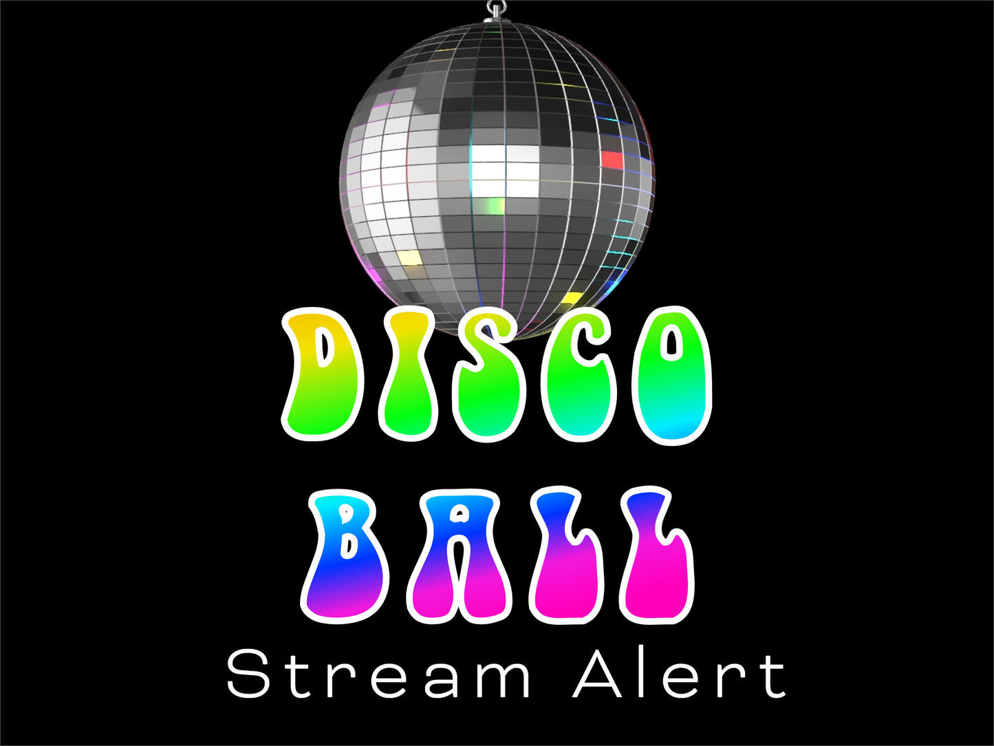 Disco Ball Animated Stream Overlay - Party Alert - Stream Full Screen Animation - 20 Seconds of Fun! Twitch Youtube Facebook Decoration