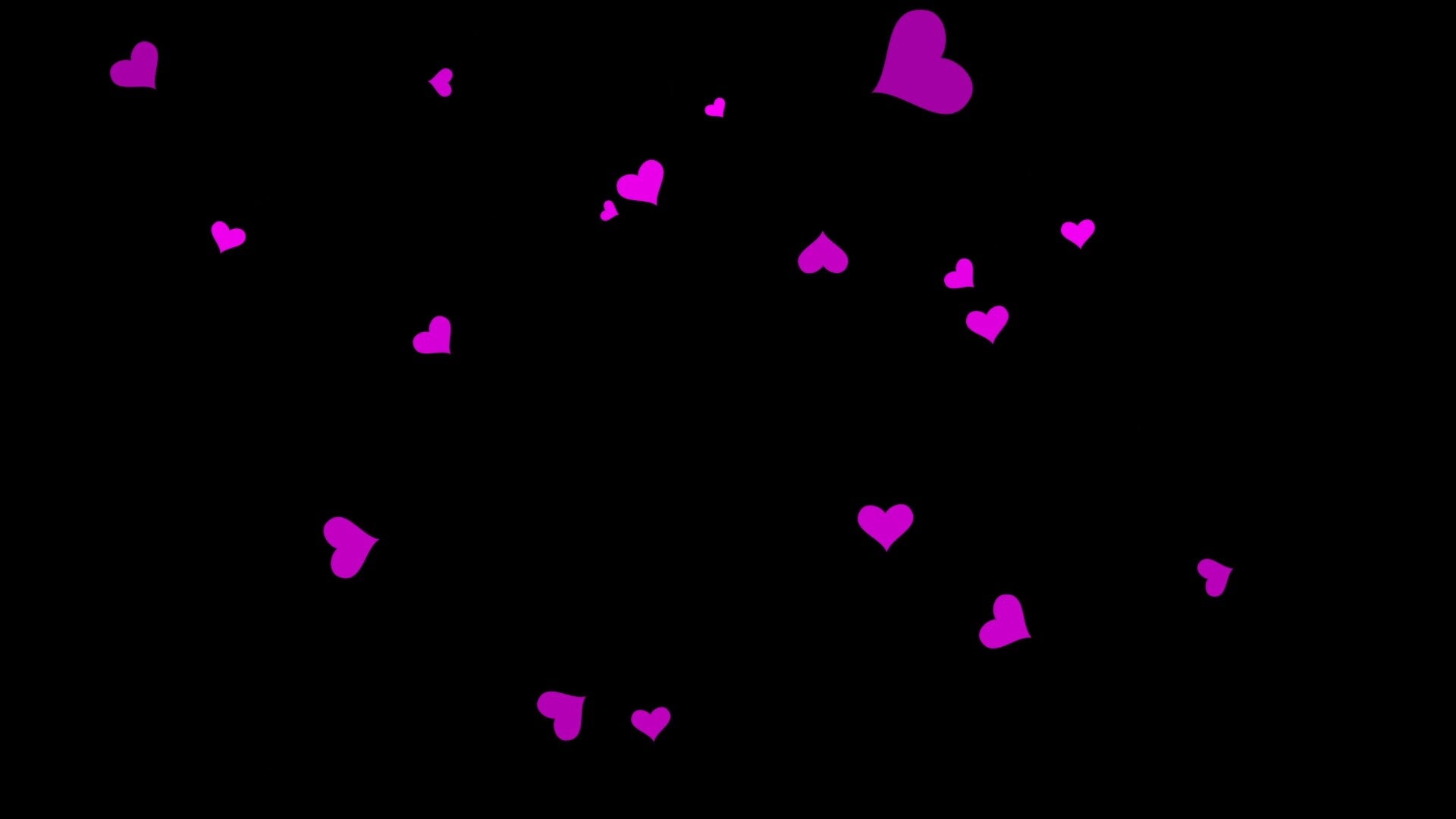 Raining Hearts Effect - Twitch Stream Overlay - Animated Full Screen Transparent Alert - Donations Cheers Bits & Love - Heart Animation