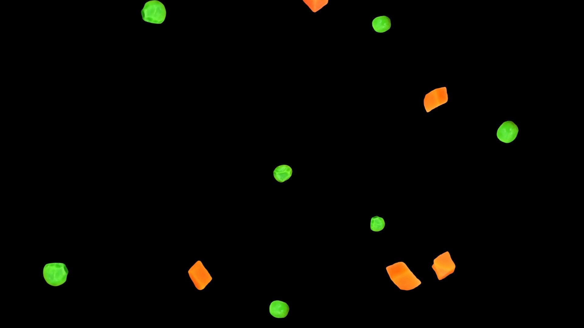 Peas & Carrots Alert Stream Overlay - Animated Full Screen Transparent Thanksgiving Rain - Twitch Donation Cheer Animation - YUMMY YUM