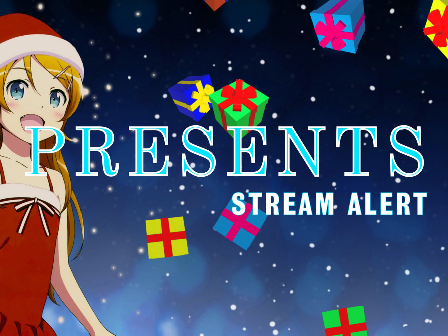 Presents Stream Effect - Animated Transparent Overlay - Full Screen Celebration Animation - Birthday Christmas Gift Rain - Twitch Youtube