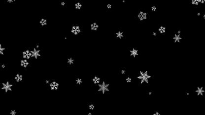 Snowflakes Stream Overlay - Beautiful Holiday Alert - Transparent Full Screen Snowing Animation for Twitch Youtube - Snow and Joy!