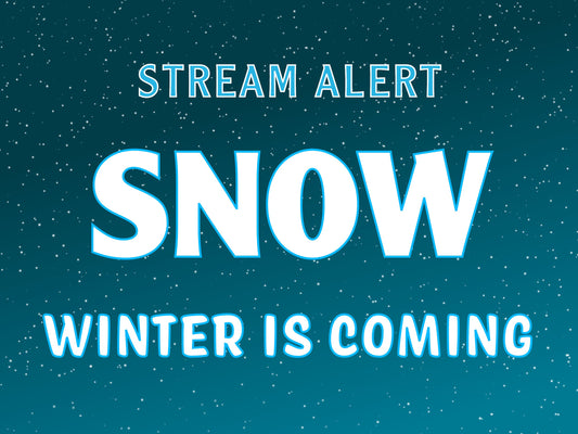 Snow Alert - Animated Snowing Overlay - Transparent Full Screen Snowfall - Twitch Donations Bits Cheers - Youtube Stream - Tiktok - WEBM