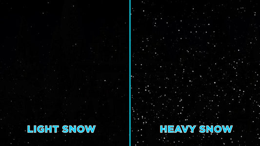 Snowing Decoration - Looping Snow Full Screen Animation - Perfect Loop Holiday Stream Overlay - Light & Heavy Snowfall Bundle - OBS Twitch