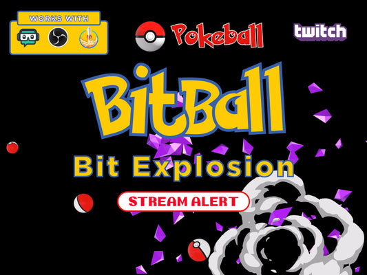 PREMADE Animated Pokéball Stream Alerts / Emotes by jeyyy