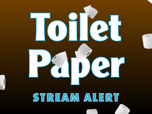 Toilet Paper Drop Stream Overlay - Animated Transparent Full Screen Alert - TP Rain - Twitch Donation Animation - Silly Funny Troll Humor