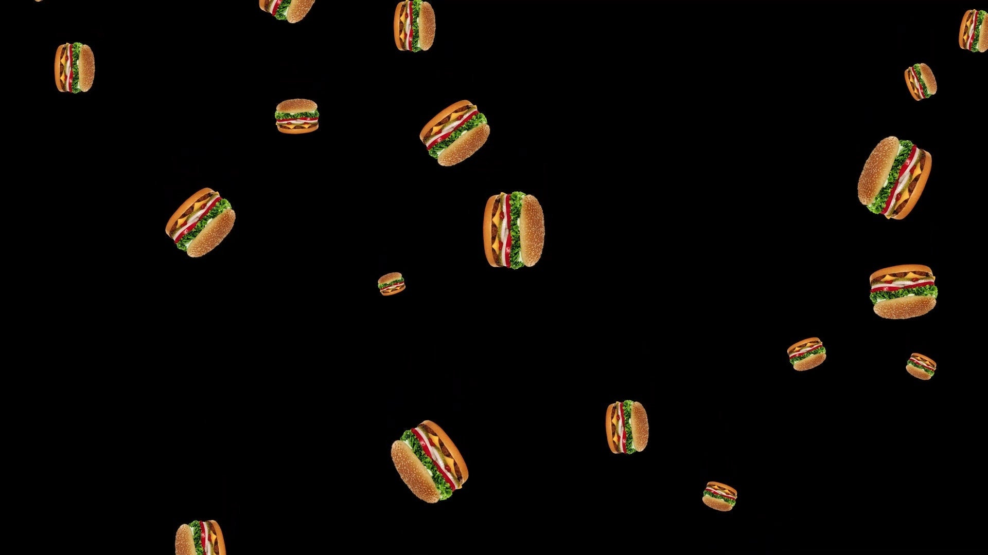 Burger Drop Stream Alert - Animated Full Screen Overlay - Transparent Dropping Cheese Burgers - Cheers, Tips, Donations, and HYPE - Twitch