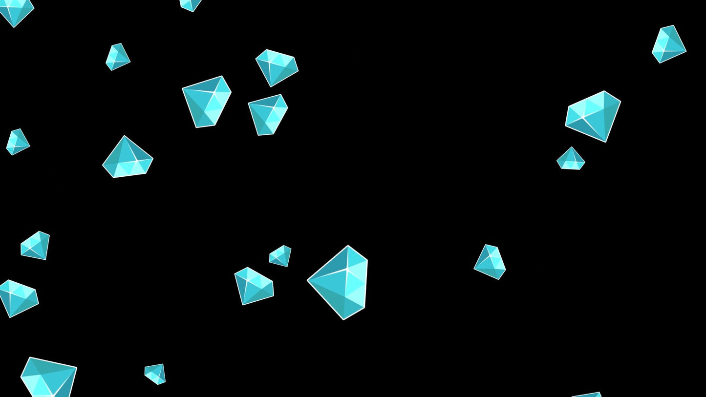 Diamond Rain Effect - Transparent Full Screen Animated Alert Overlay for Twitch Youtube Facebook - Fancy - For Donatrions Cheers etc