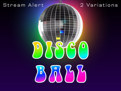 Disco Ball Animated Stream Overlay - Party Alert - Stream Full Screen Animation - 20 Seconds of Fun! Twitch Youtube Facebook Decoration