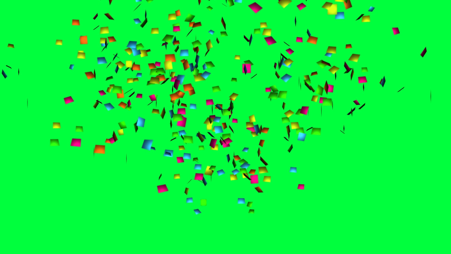 Neon Confetti Effect - Stream Alert - Party Popper Cannon With Sound - Full Screen Transparent Animated Alert For Donations, Followers, Subs