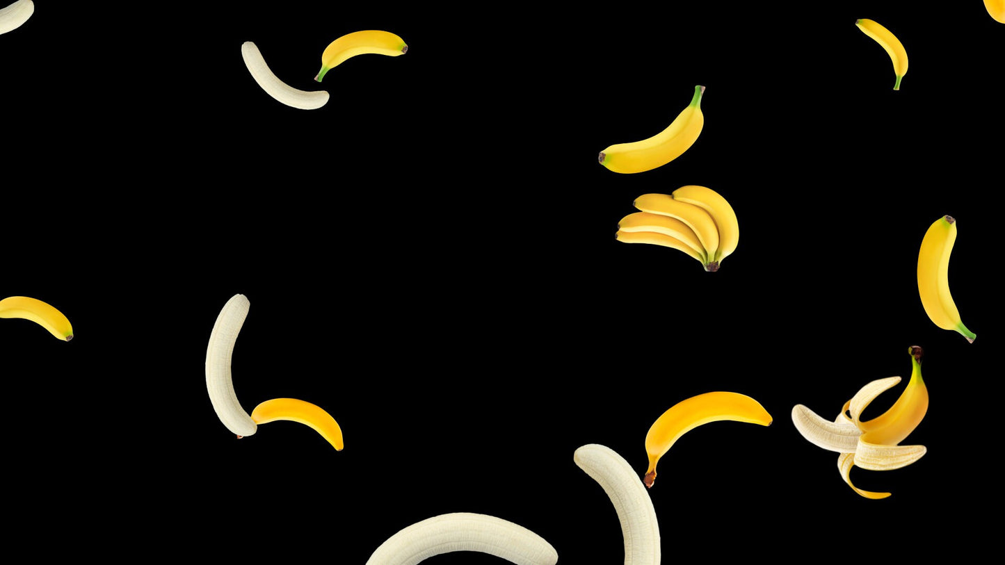 Raining Bananas Stream Overlay - Animated Alert - Banana Drop - Full Screen Animation with Transparent Background - Instant Download - FUNNY