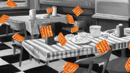 Waffle Drop Alert - Raining Waffles Stream Effect - 1920x1080 Full Screen Overlay with Transparent Background - Twitch Youtube Facebook FUN