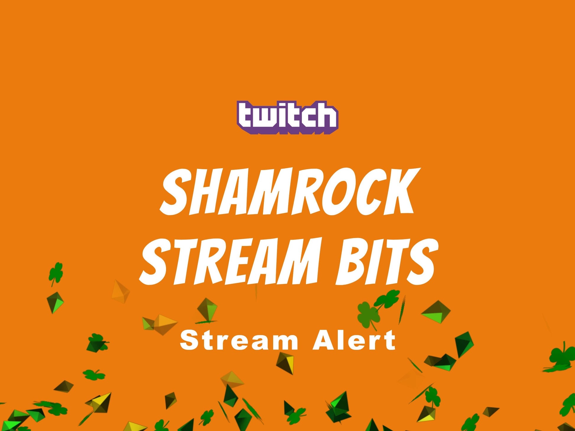 Lucky Cheer Effect - Floating Clovers and Gold Bits - Magical Full Screen & Transparent Twitch Stream Alert - 1920x1080 - High Quality SFX