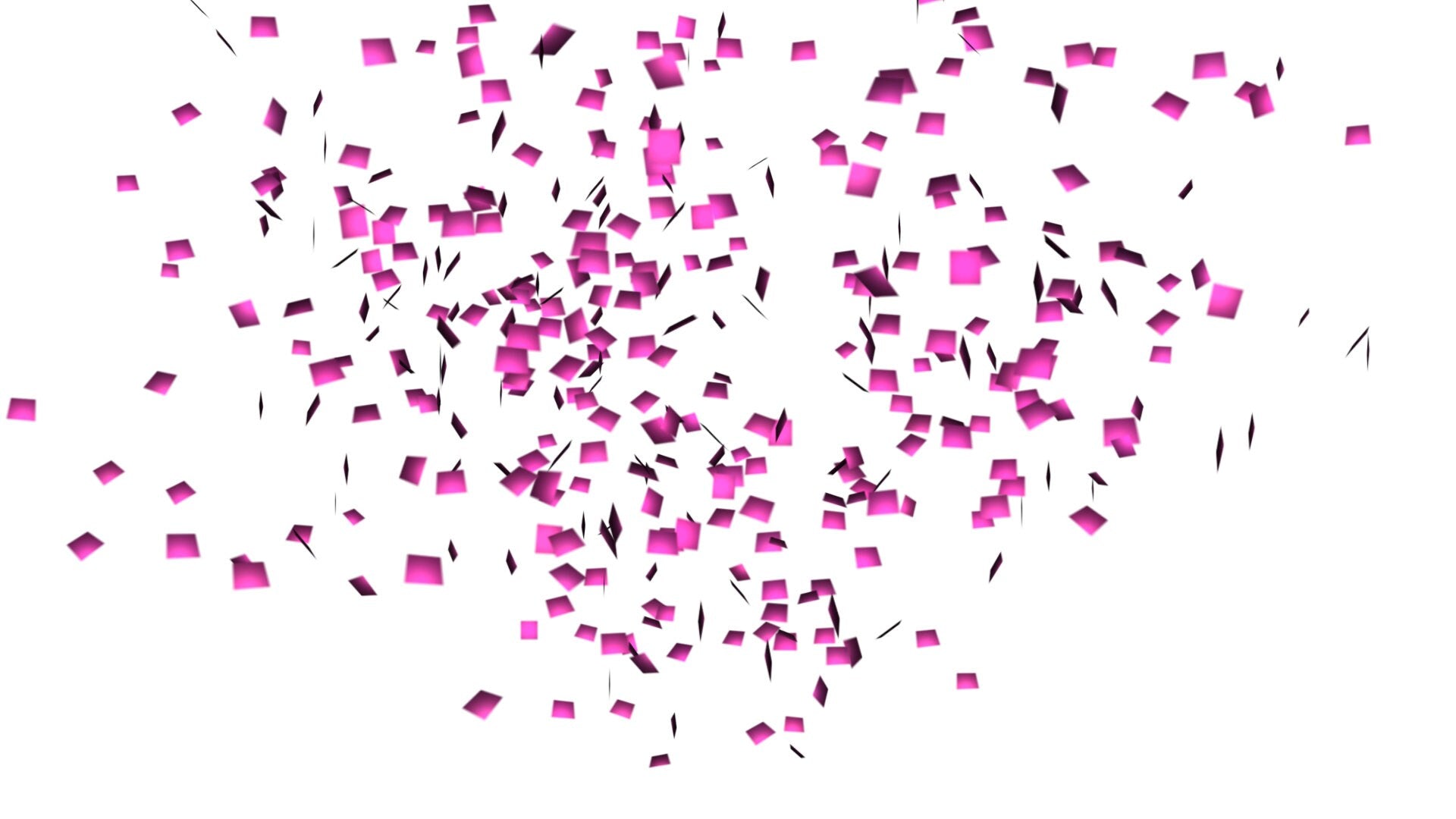 Pink Confetti Poppers - Stream Alert - Party Popper Cannon Effect With Sound - 1920x1080 Full Screen Transparent Background - Cute - Twitch