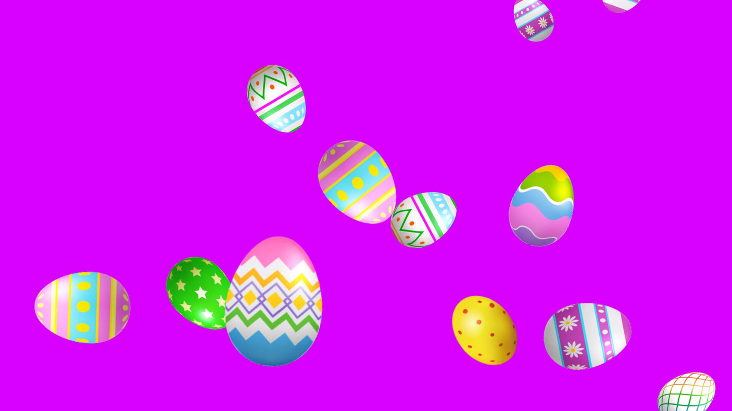 Easter Eggs Stream Alert - Animated Egg Rain - Full Screen 1920x1080 with Transparent Background - For Donations, Cheers, Redemptions, & Fun