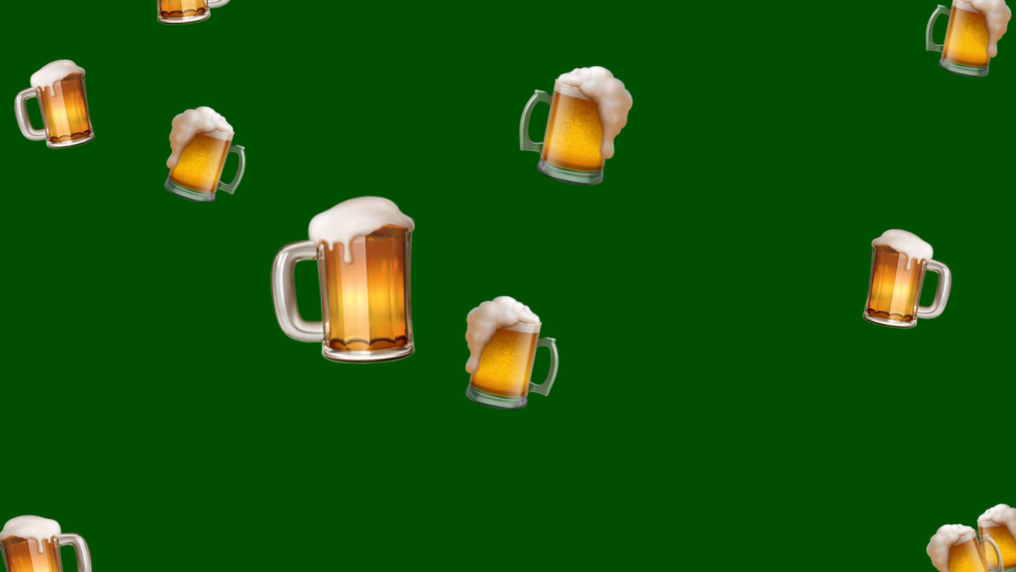 Beer Stream Alert - Animated Beers Effect Overlay - Twitch Youtube Facebook OBS - Transparent Full Screen 1920x1080 - Let Chat "Buy A Round"