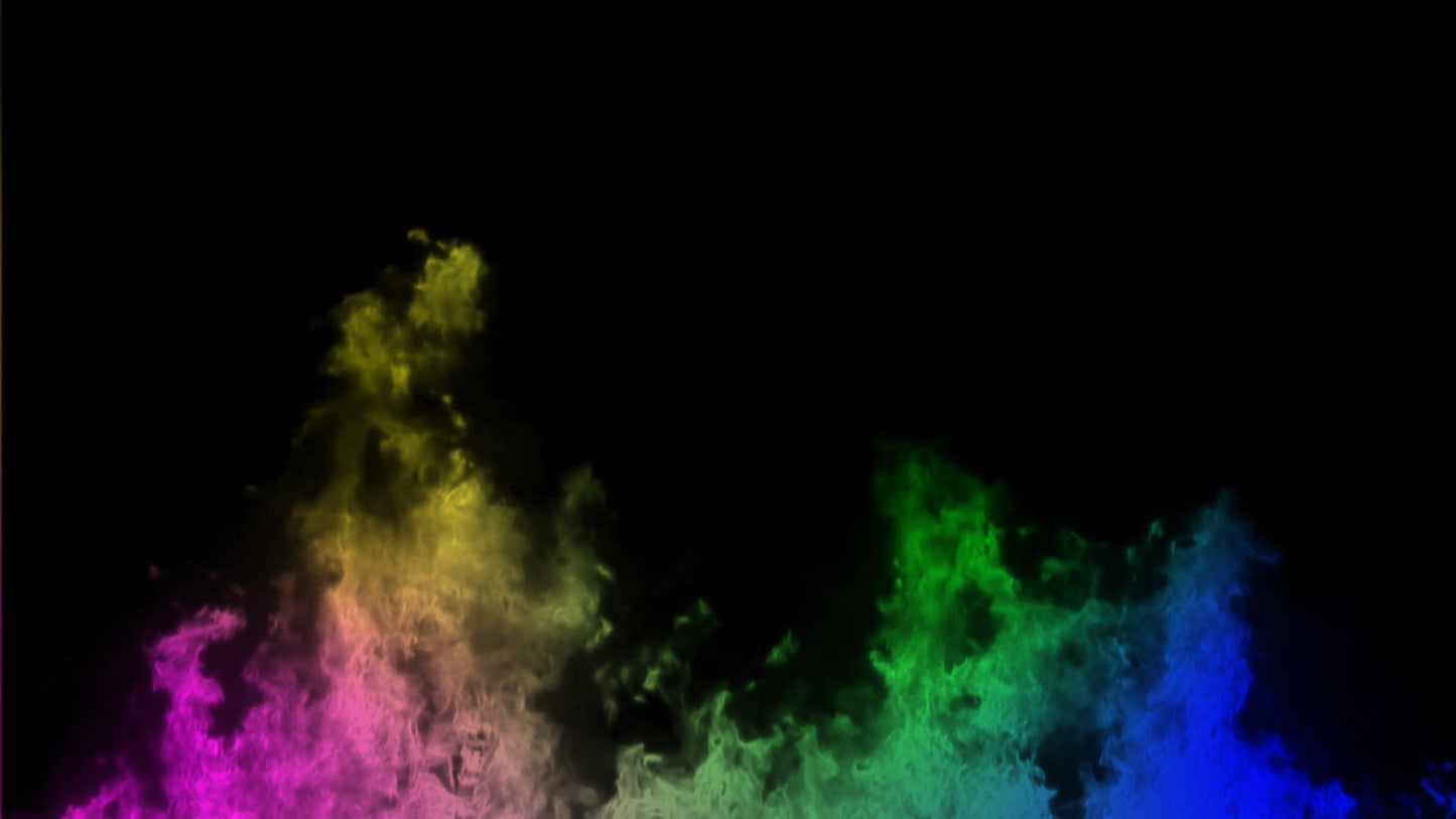 Rainbow Fire Effect - Stream Alert - Full Screen 1920x1080 With Transparent Background - Animated Flames For Twitch Youtube Facebook & Fun!