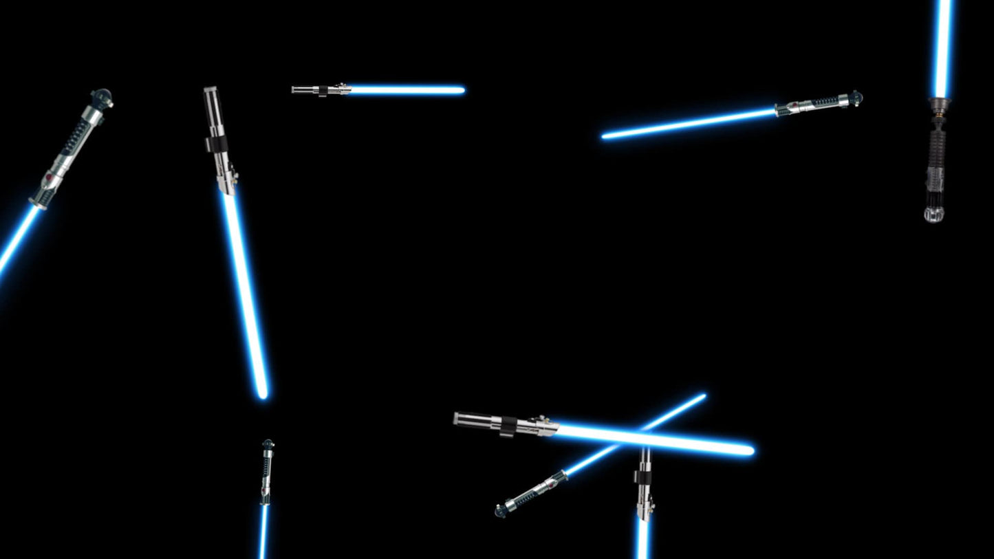 Jedi Guardian Stream Alert - Full Screen Animated Lightsabers - Star Wars Overlay - Transparent Background - 1920x1080 - Instant Download