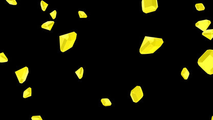 Topaz Gemstone Stream Alert - Full Screen Animated Overlay - Yellow Gem Effect With Transparent Background - 1920x1080 - Donations & Cheers