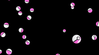 Love Ball Rain Stream Alert - Full Screen Animated Sympaballs with Transparent Background - 1920x1080 Overlay - Instant Download - Pokémon