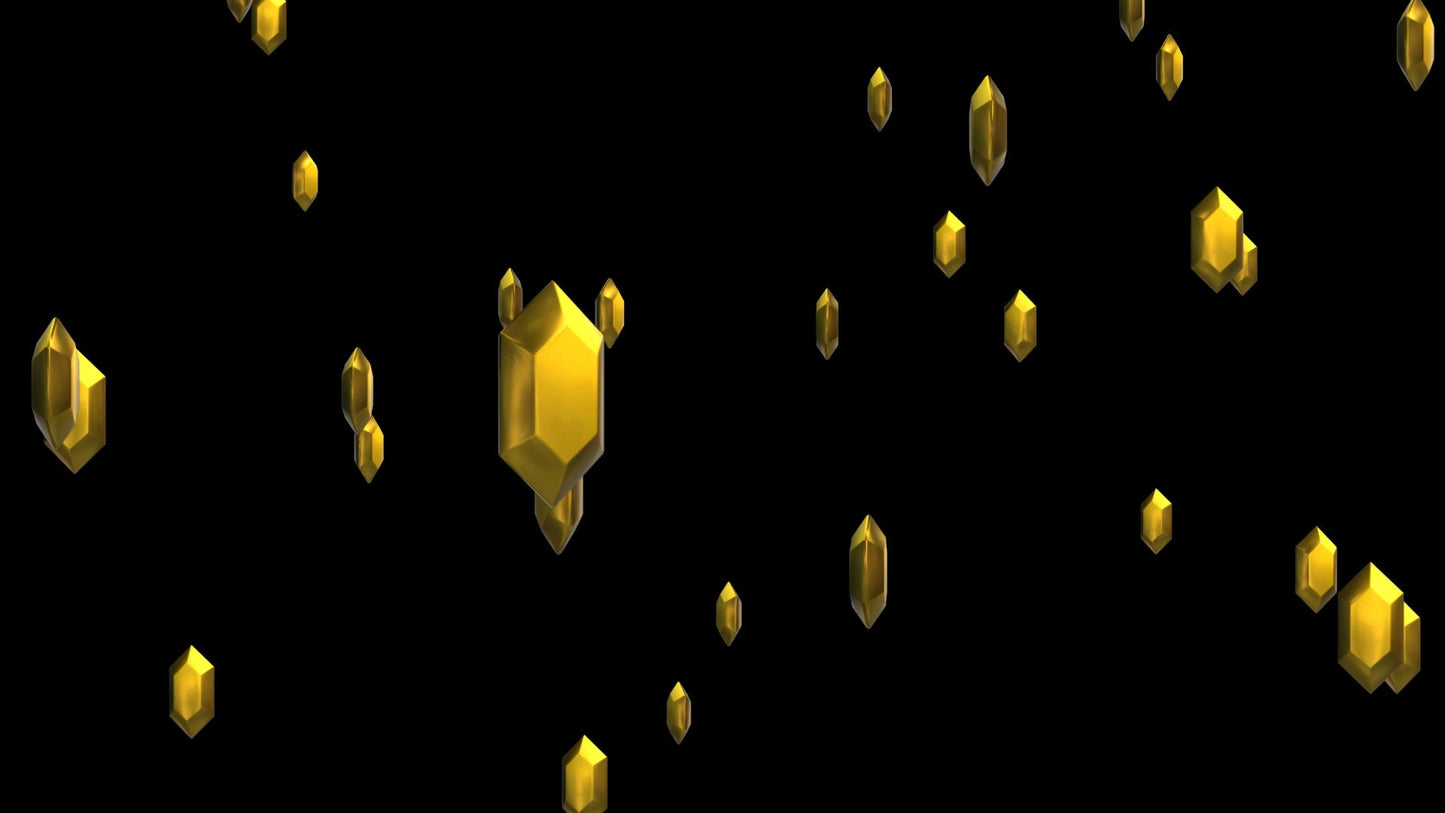 Gold Rupee Stream Alert - Zelda Animation - Full Screen 1920x1080 Animated Overlay with Transparent Background - Instant Download - 2 Alerts