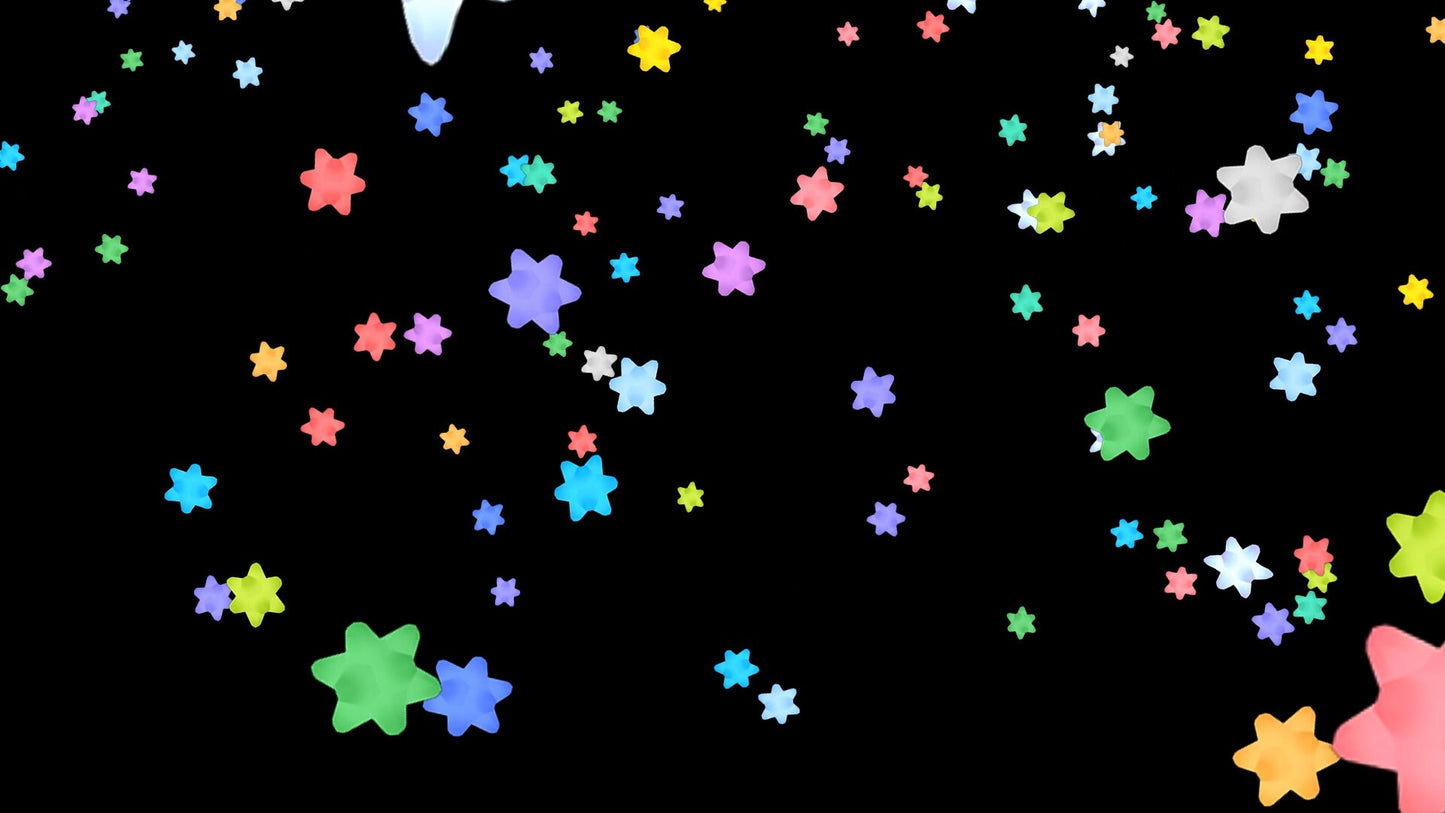 Star Fragments Stream Alert - Animated ACNH Overlay with Transparent Background - 1920x1080 Full Screen Animation - Instant Download - CUTE!