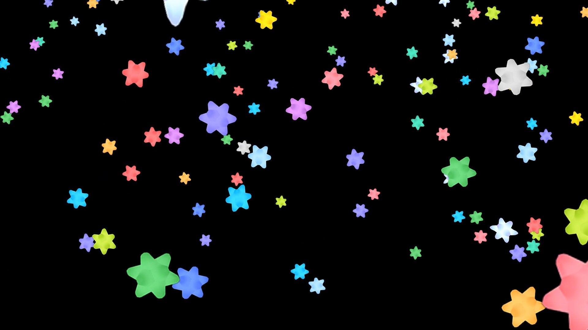 Star Fragments Stream Alert - Animated ACNH Overlay with Transparent Background - 1920x1080 Full Screen Animation - Instant Download - CUTE!