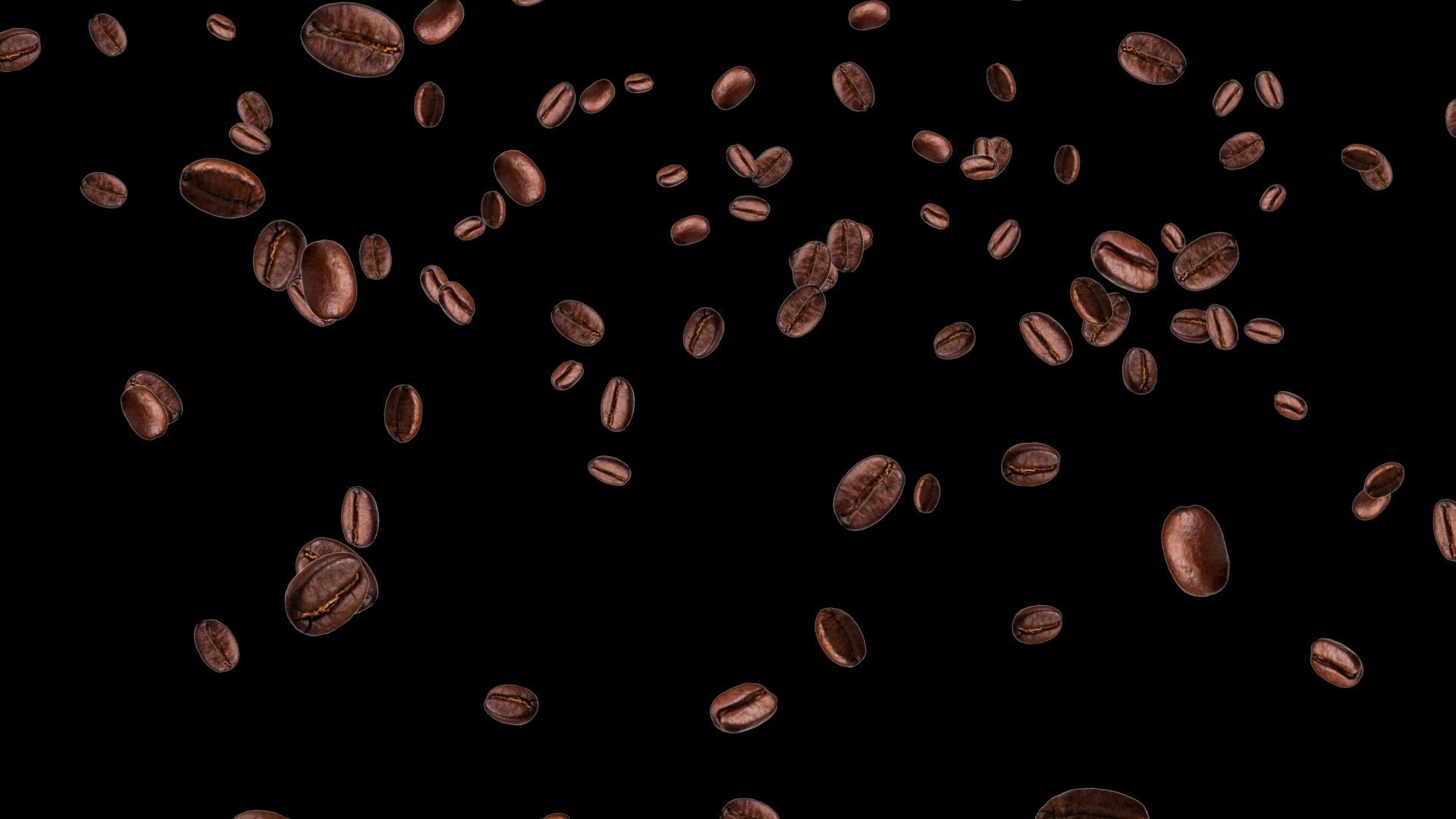 Coffee Bean Rain Stream Alert - Full Screen Animated Overlay with Transparent Background - 1920x1080 - Instant Download - Brew For Streamers