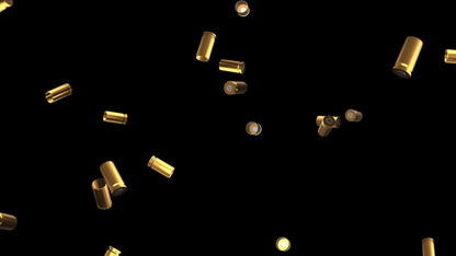 Bullet Shell Drop Stream Alert - Full Screen Animated Ammo Overlay with Transparent Background - 1920x1080 - Instant Download - Raid Alert