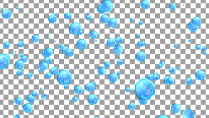 Bubble Shower Stream Alert - Full Screen Animated Overlay with Transparent Background - 1920x1080 - Instant Download - Bubbles Animation