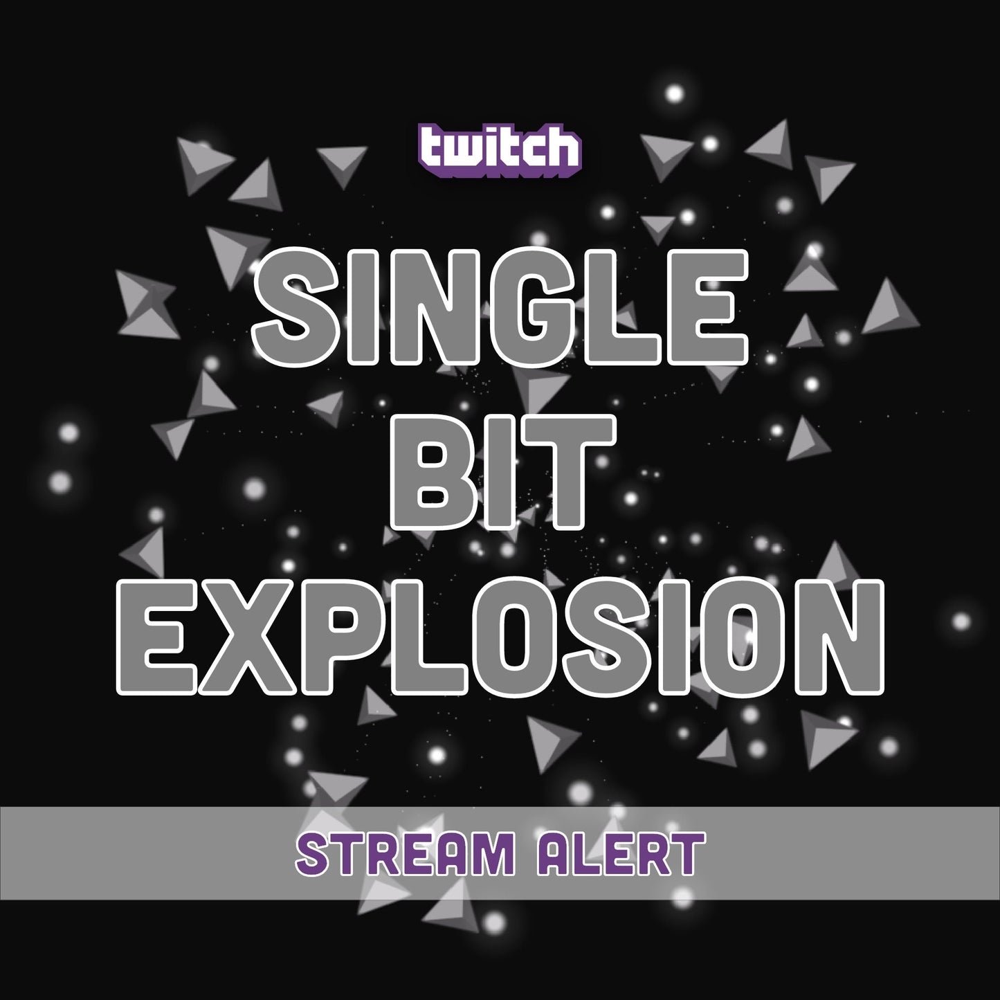 Twitch Cheer Alerts Bundle - 5 Bit Explosions! - Full Screen Animated Overlays with Transparent Background - Instant Download - Easy To Use!