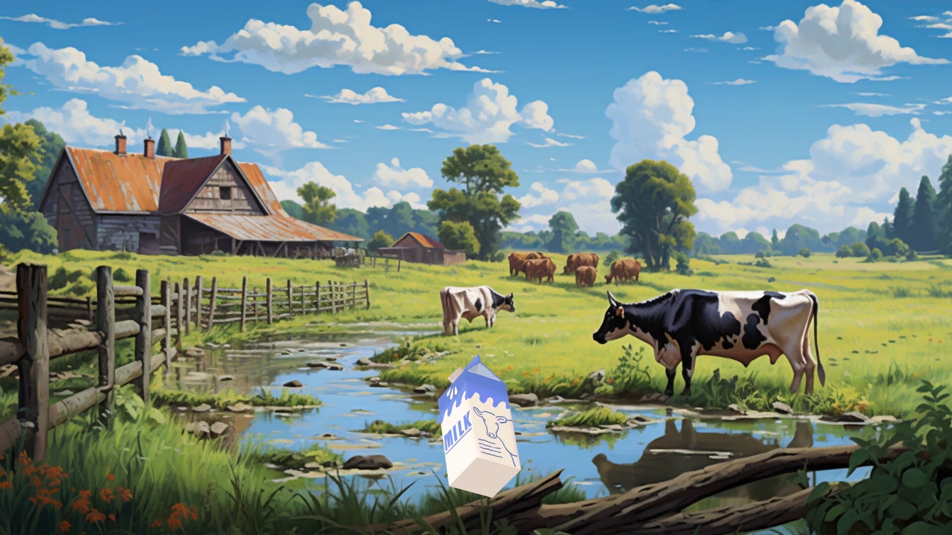 Milk Splash - Scene Transition Stinger And Stream Alert - Full Screen 1920x1080 Animation with Transparent Background - Food Fight Effect