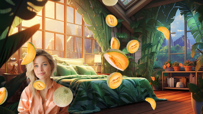 Raining Melons Stream Alert - Animated Overlay with Transparent Background - Melon Drop Animation - Instant Download - 1920x1080 Full Screen