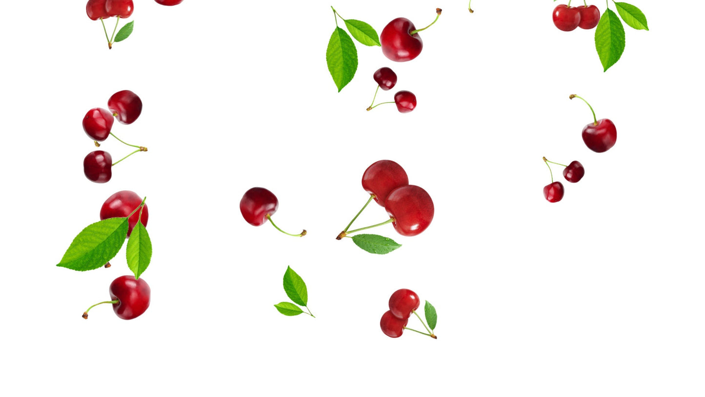 Raining Cherries Stream Alert - Red Cherry Drop Animated Overlay with Transparent Background - 1920x1080 Full Screen - Instant Download