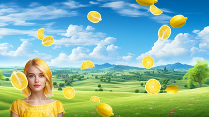 Raining Lemons Stream Alert - Full Screen Animated Citrus Overlay w/ Transparent Background - 1920x1080 - Instant Download - Easy To Use!