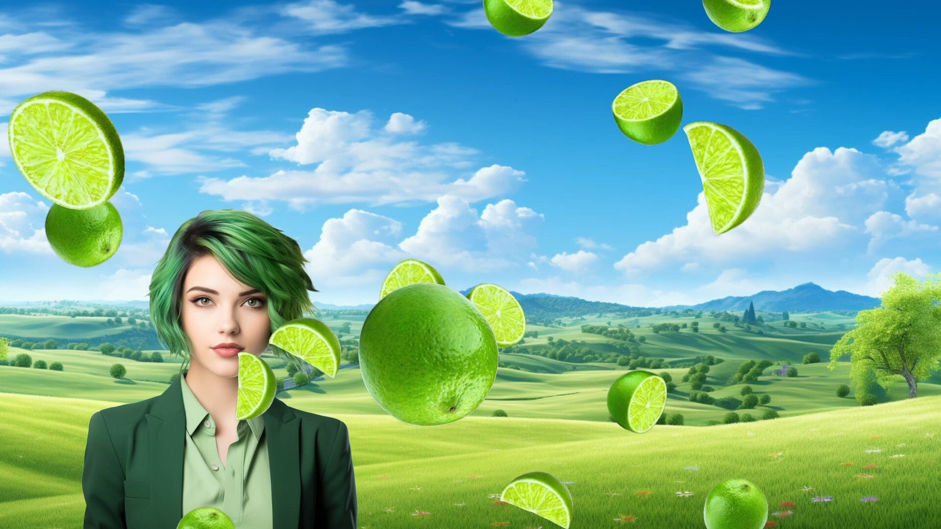 Raining Limes Stream Alert - Full Screen Animated Citrus Overlay w/ Transparent Background - 1920x1080 - Instant Download - Easy To Set Up!