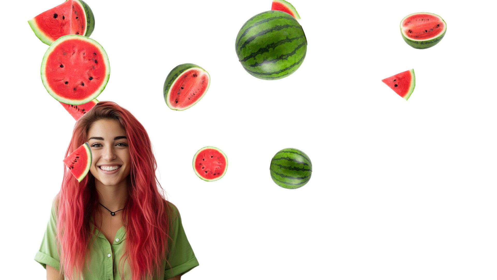 Watermelon Rain Stream Alert - Animated Melon Drop Overlay w/ Transparent Background - Full Screen 1920x1080 - Instant Download - Easy Setup