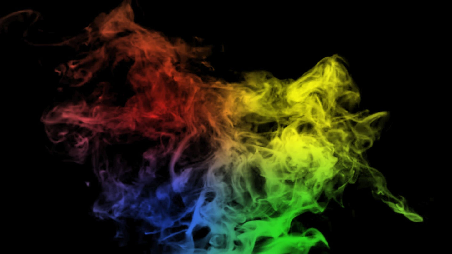 Rainbow Smoke Stream Alert - Full Screen Animated Overlay with Transparent Background - 1920x1080 - Instant Download - Cool Smokey Effect