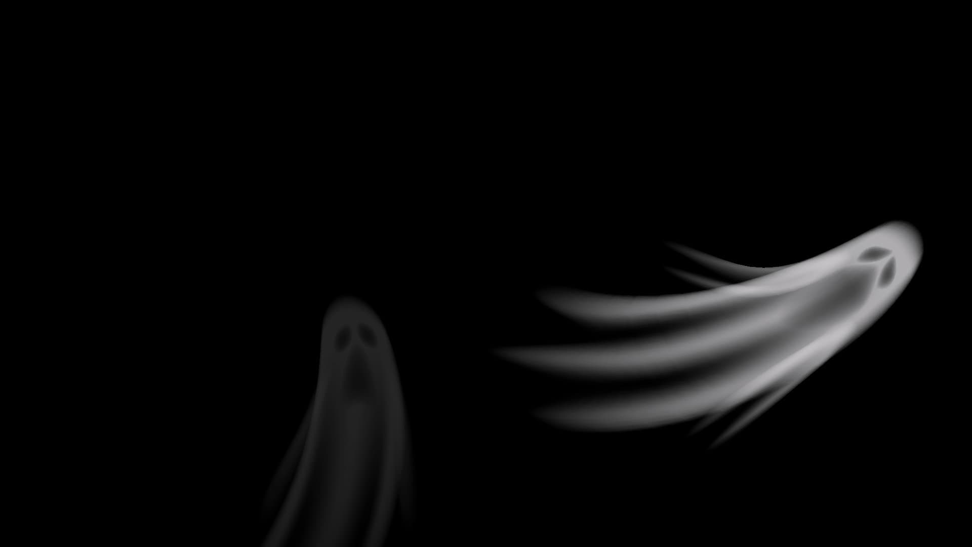 Ghosts Stream Alert - Spooky Animated Halloween Overlay w/ Transparent Background - Full Screen Ghost Animation - Horror - Instant Download