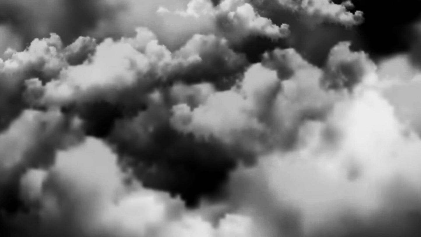 Creepy Clouds Stream Alert - Animated Overlay w Transparent Background - Cloudy Special Effects - Instant Download - 1920x1080 - Halloween