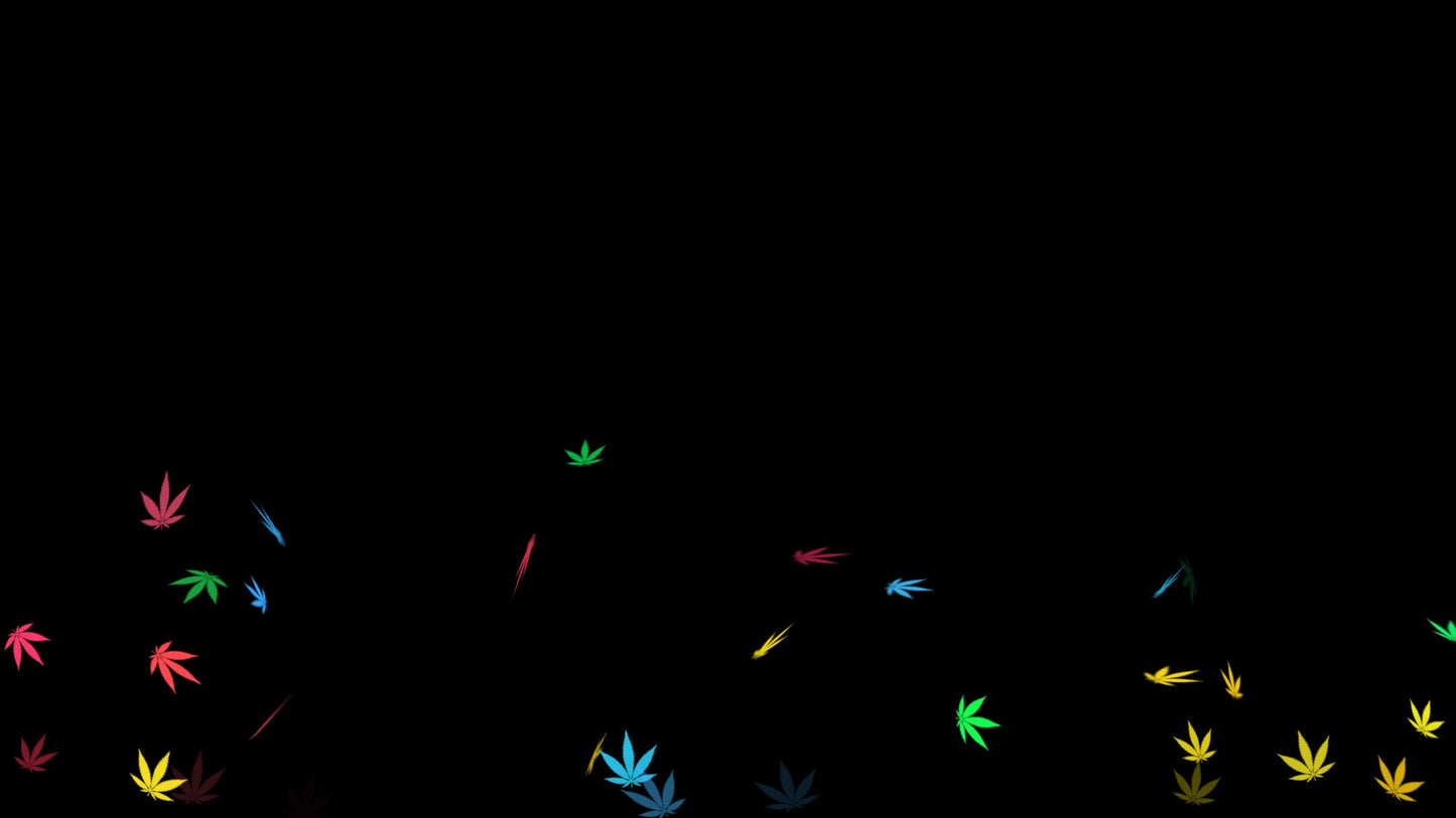 Colorful 420 Stream Alert - Groovy Floating Weed Animated Overlay - Full Screen with Transparent Background - 1920x1080 - Instant Download