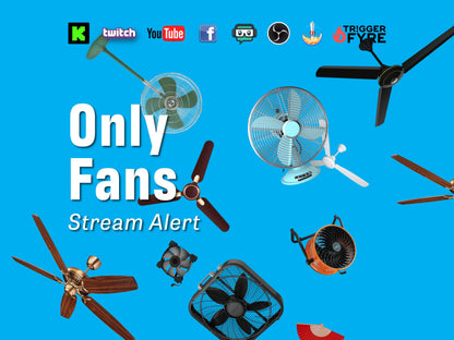 Only Fans Stream Alert - Full Screen Fan Shower - Animated 1920x1080 Overlay with Transparent Background - Instant Download - it's only fans