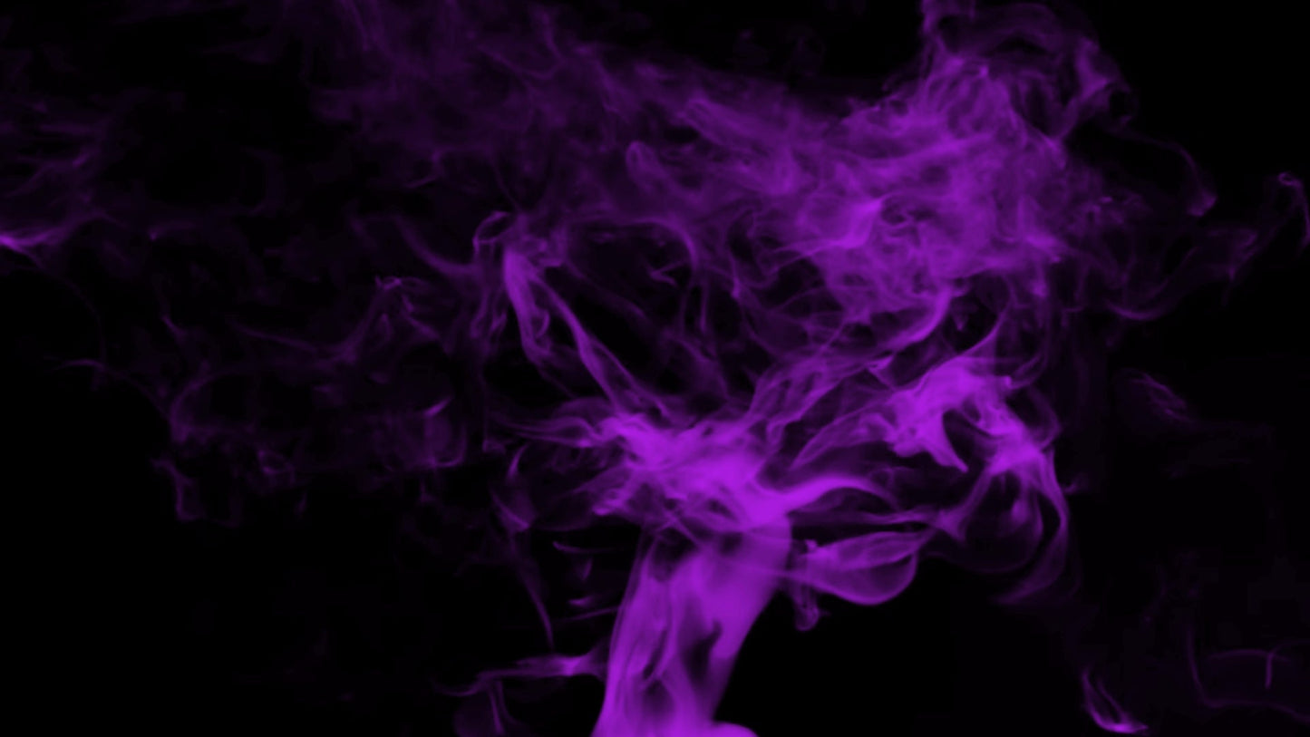 Purple Smoke Stream Alert - Animated Overlay with Transparent Background - Full Screen 1920x1080 - Smokey Special Effect - Instant Download