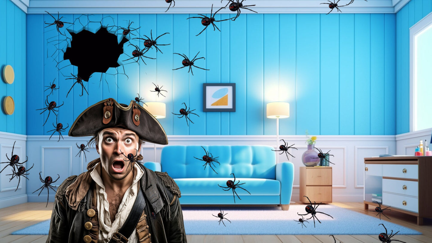 Spider Invasion Stream Alert - Animated Full Screen Overlay with Transparent Background - 1920x1080 - Instant Download - Halloween Effect