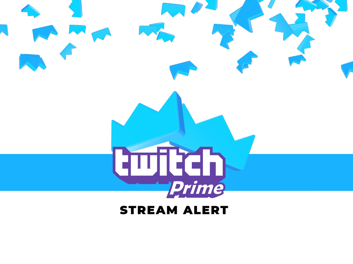 Twitch Prime Stream Alert - Full Screen Animated Overlay with Transparent Background - 1920x1080 - Instant Download - New Subscriber Effects