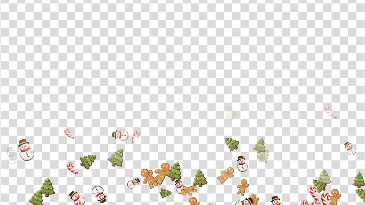 Christmas Cookie Stream Alert - Animated Holiday Overlay with Transparent Background - Full Screen 1920x1080 - Instant Download - .WEBM