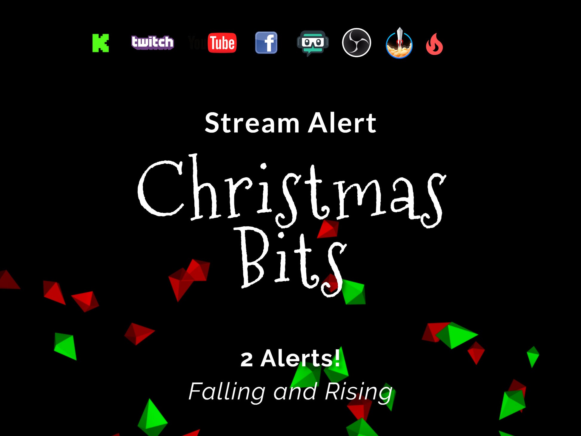 Christmas Cheer Alert - Twitch Stream Holiday Bit Animation - Full Screen Overlay with Transparent Background - 1920x1080 - Instant Download