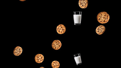 Milk & Cookies Stream Alert - Full Screen Animated Overlay w Transparent Background - 1920x1080 Holiday Effect - Instant Download - Ho Ho Ho