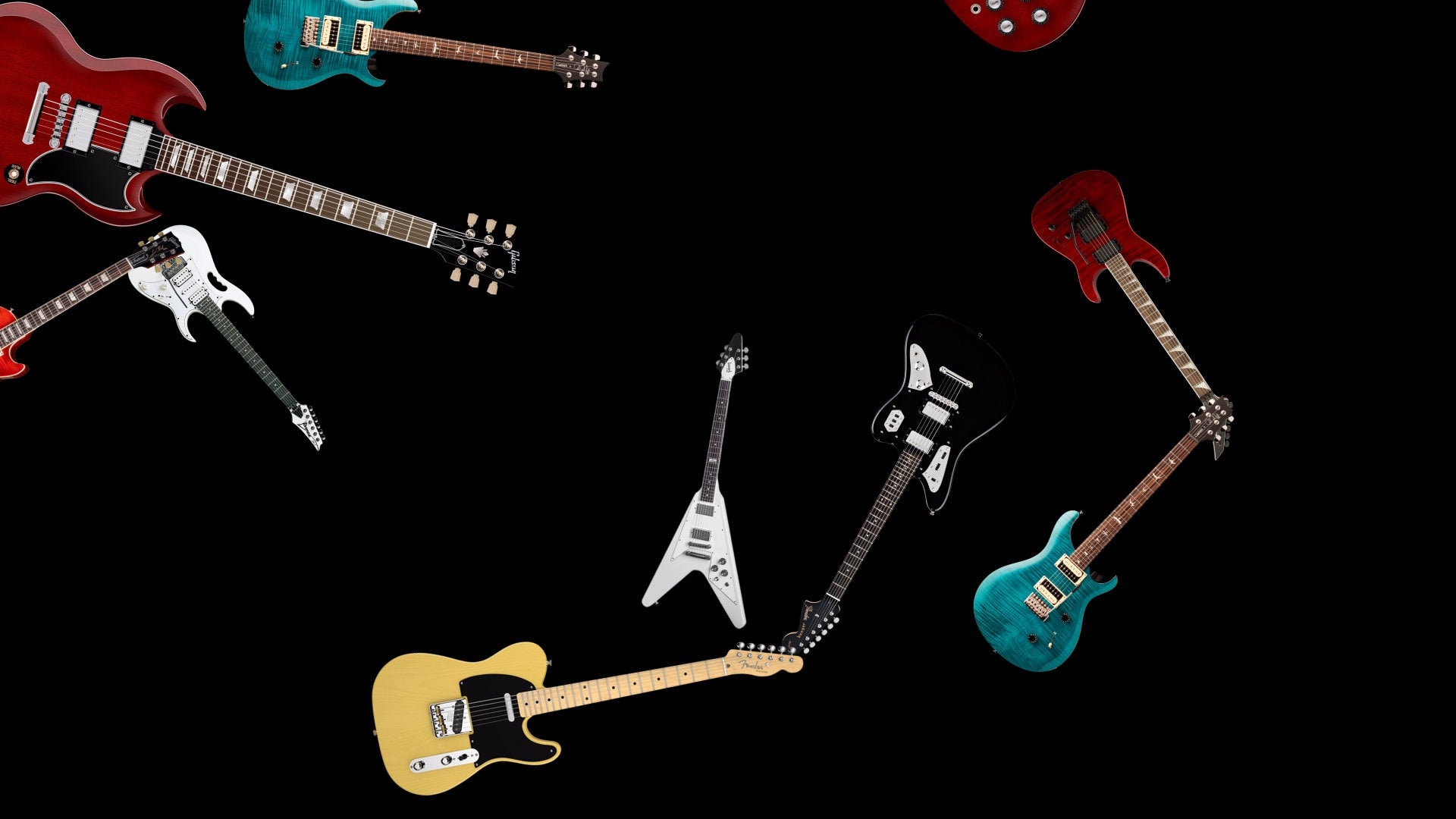 Electric Guitars Stream Alert - Full Screen Animated Overlay with Transparent Background - 1920x1080 - Instant Download - Fun & Easy To Use!