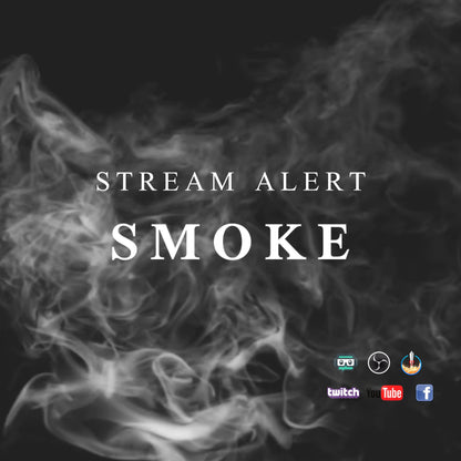 Smoke & Fire Stream Alert Pack - Bundle of 2 Effects - Full Screen Animated Overlays w Transparent Background - Instant Download - 1920x1080