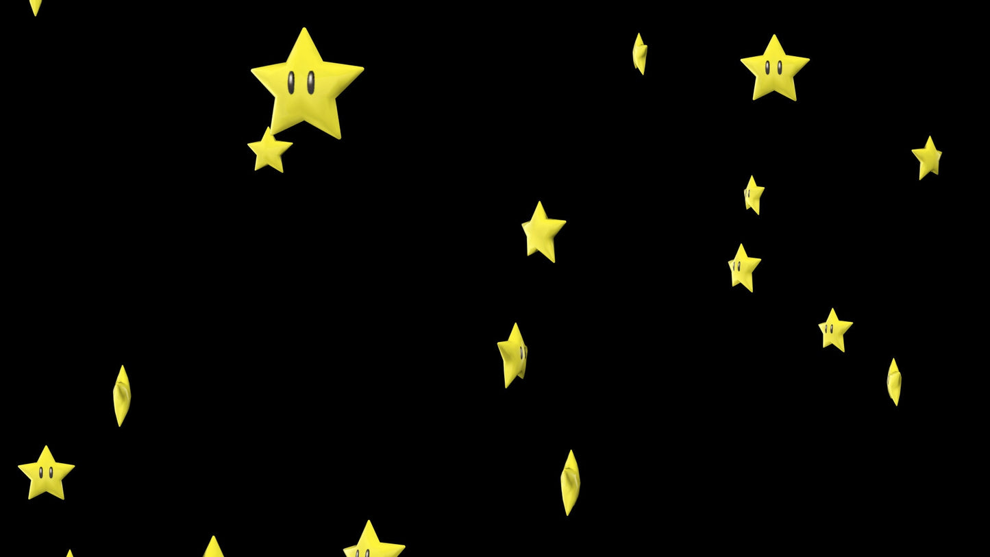 3D Stars Stream Alert - Full Screen Animated Overlay w/ Transparent Background - 1920x1080 - Instant Download and Easy To Setup - Fun Effect